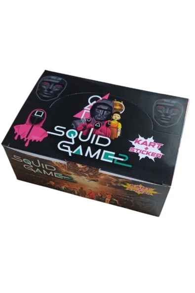 Toys Squid Game 2. Sezon Oyun kartları Büyük Paket 48 Mini Kutu Toplam 288 Kart 48 Sticker ürün görseli 1