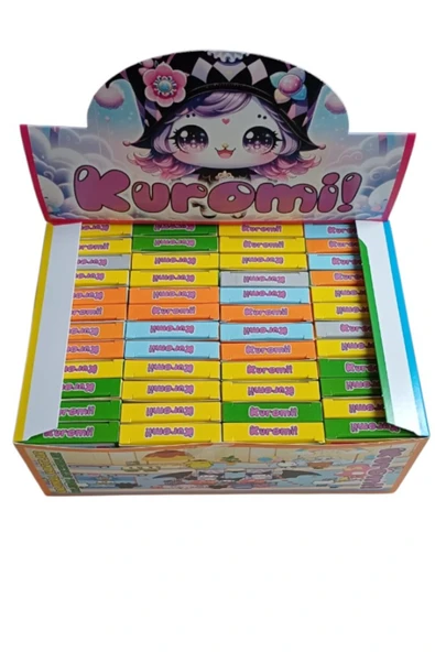 Toys Kuromi Karakter Oyun Kağıtları 48 Mini Kutu 288 Kart +48 Sticker (Her Kutuda 6 kart 1 adet stıcker) ürün görseli 1