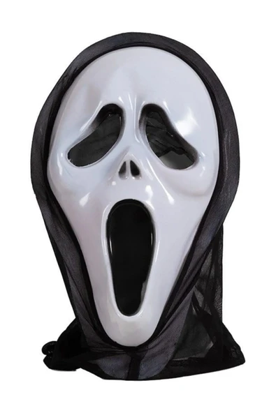 Mahi Max Çığlık Maskesi Hayalet Kapşon Şaka Maskesi Fear Scream Mask ürün görseli 1