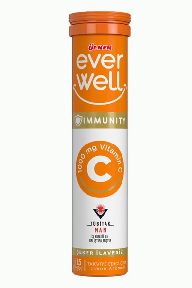 Ülker Everwell C Vitamin Aserola Efervesan Tablet 67.5 G ürün görseli 1