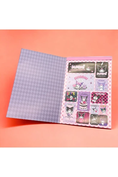 kuromi Sticker Albümü Defter - Resim 2
