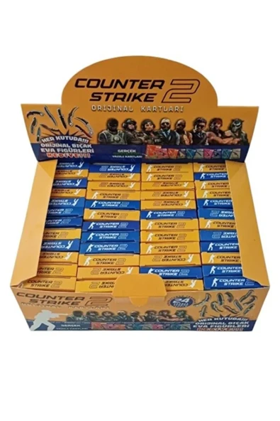 MyClean Counter Strıke-2 48 Mini Kutu Oyun Kartları (Her Kutuda 4 Adet Kart ve Eva Bıçak Figürleri Hediye) ürün görseli 1