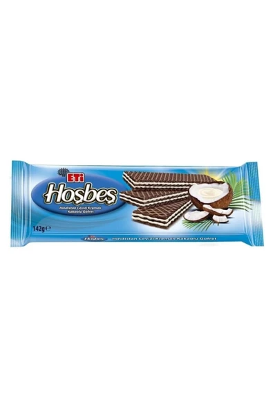 Eti Hoşbeş Hindistan Ceviz Kremalı Kakaolu Gofret 142 G 20 Adet ürün görseli 1