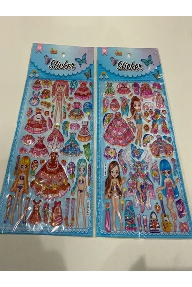 BONBON 2 Sayfa Giydirmeli Kabartmalı Lüks Sticker ürün görseli 1