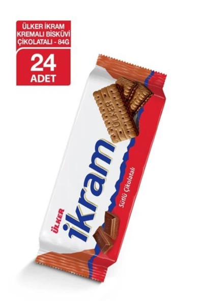 Ülker İkram Çikolatalı 84 gr. ( 24 Adet ) ürün görseli 1