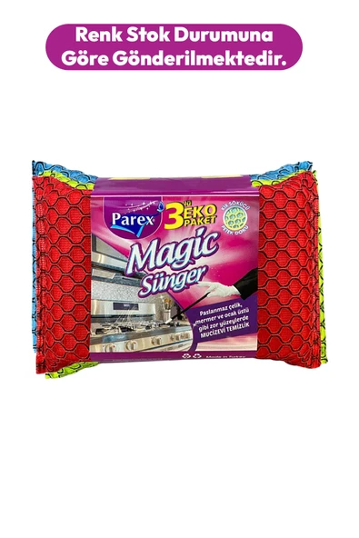 Parex 12 Adet Magic Sihirli Sünger - Resim 3