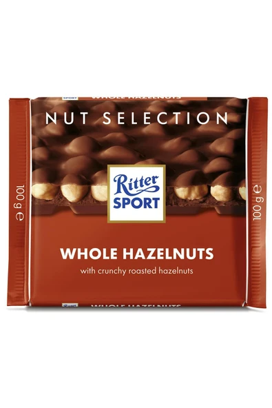 Ritter Sport Sport Bütün Fındık Parçalı Sütlü Çikolata Tablet 100 G ürün görseli 1