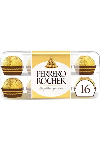 Ferrero Rocher 16'lı, 200 Gr ( Fındıklı Çokolat) - Resim 2