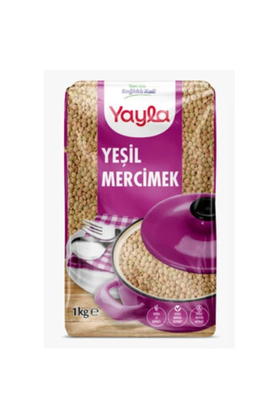 Yayla Yeşil Mercimek 1 Kg ( 4 Adet ) ürün görseli 1