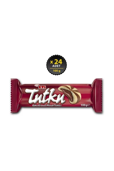 Eti Tutku Kakao Kremalı Mozaik Bisküvi 100 g x 24 Adet ürün görseli 1