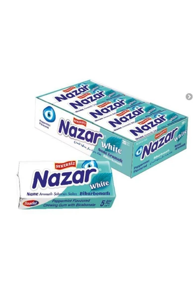 SAADET Nazar 5'Lİ Şekersiz Sakız 20 Adet ürün görseli 1