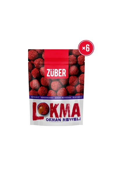 Züber Lokma Orman Meyveli Meyve Topu 96g x 6 Adet ürün görseli 1
