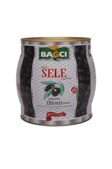 Bağcı Gemlik Yağlı Sele Zeytin ( S Kalibre 291-320 ) 2 Kg Teneke ürün görseli 1