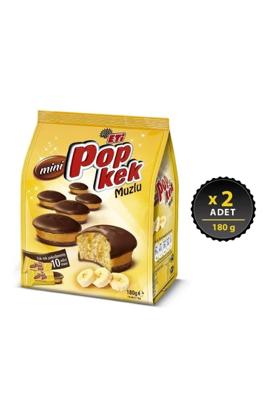Eti Popkek Mini Muzlu Kek 180 g x 2 Adet ürün görseli 1