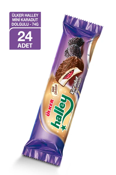 Ülker Halley Mini Karadut Dolgulu 74 gr ürün görseli 1