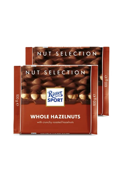 Ritter Sport Whole Hazelnuts 100 G x 2 ürün görseli 1