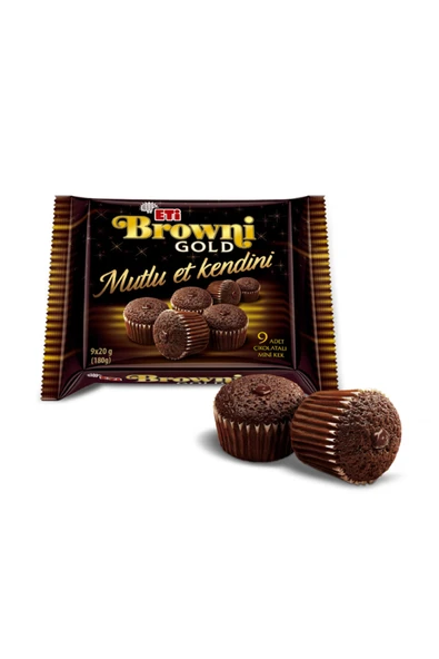 Eti Browni Gold Çikolata Soslu Mini 180 g x 12 Adet ürün görseli 1