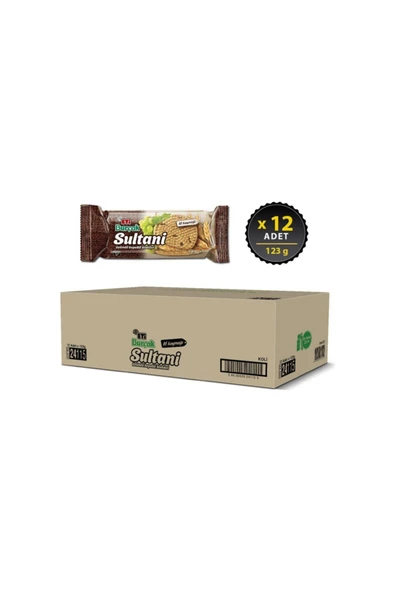Eti Burçak Sultanı Bisküvi 125gr X 12 Adet ürün görseli 1