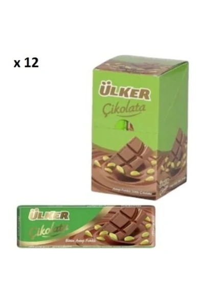 Ülker Antep Fıstıklı Baton Çikolata (30 Gr 12' Li ) ürün görseli 1