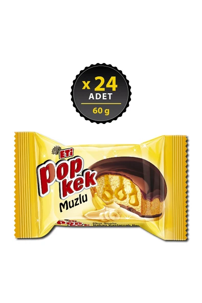 Eti Popkek Muzlu Kek 60 g x 24 Adet ürün görseli 1