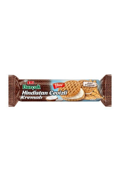 Eti Burçak Hindistan Cevizli Kremalı Bisküvi 100 G ( 10 Adet ) ürün görseli 1