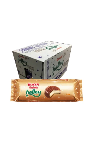 Ülker Halley Sandviç Bisküvi Çoklu Paket / 8'li / 240 Gr / 12 Paket ürün görseli 1