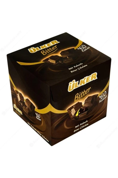 Ülker Kare Bitter %60 Kakaolu Çikolata 60 gr 6 Adet ürün görseli 1