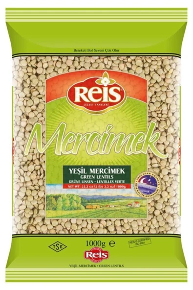 Reis Yeşil Mercimek 1 kg ürün görseli 1