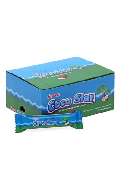 Ülker Coco Star Hindistan Cevizli Çikolata 25 Gr 24 Adet ürün görseli 1