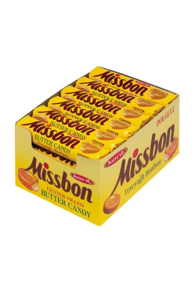 KENT Missbon Tereyağlı Şeker 43 Gr Paket ( 24 Adet) ürün görseli 1