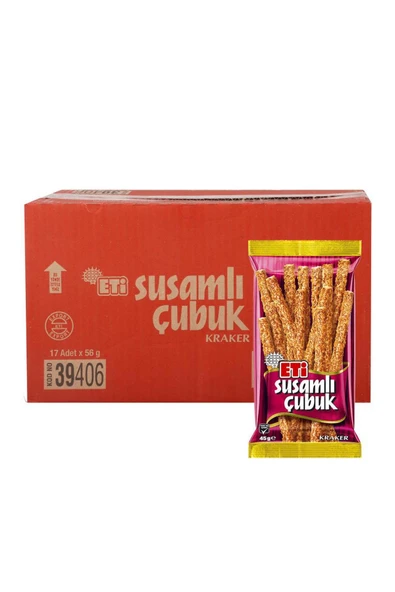 Eti Çubuk Kraker Susamlı 56 g x 17 Adet ürün görseli 1