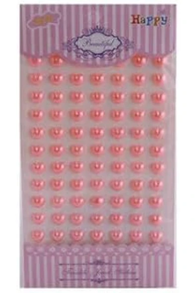 YTT Marketing Benim Marifetlerim - Yapışkanlı Pembe inci Sticker Kalp ürün görseli 1