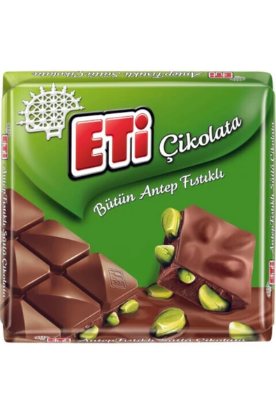 Eti Çikolata Antep Fıstıklı Kare 60 Gr 6 Adet ürün görseli 1