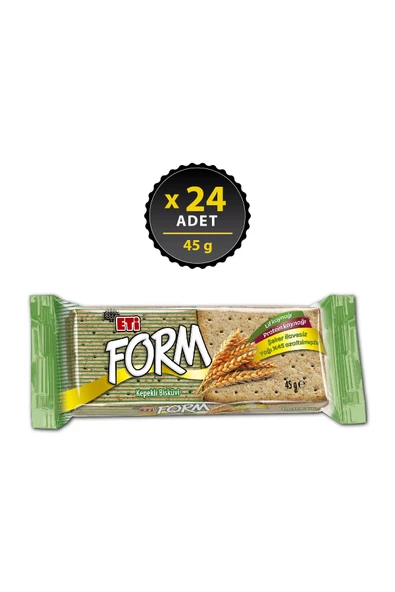 Eti Form Kepekli Bisküvi 45 g x 24 Adet ürün görseli 1