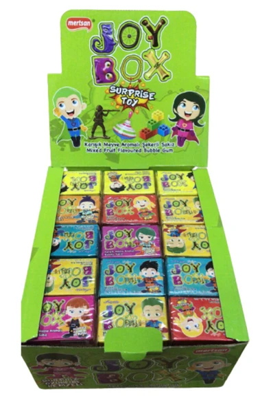 Mertsan Joy Box Süpriz Oyuncak Hediyel Sakız 4 gr /*60 Adet ürün görseli 1