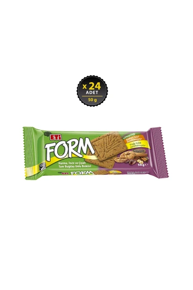 Eti Form Hurma İncir Ve Çiyali Bisküvi 50 g x 24 Adet ürün görseli 1