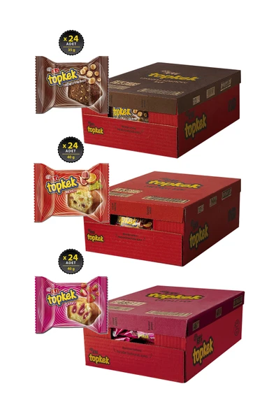 Eti Topkek 24 Lü 3 Kutu Karma Set (toplam 72 Adet) ürün görseli 1