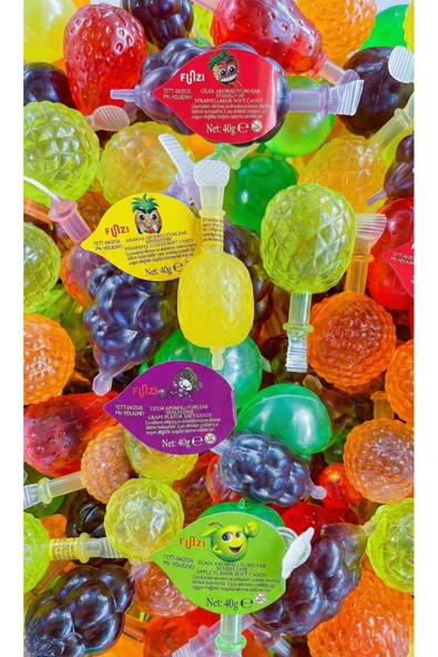 leo butik Funzi Karışık Meyve Aromalı Kaliteli Yenilebilir 4 Adet Jole Eğlenceyi Sık Lezzeti Patlat ürün görseli 1