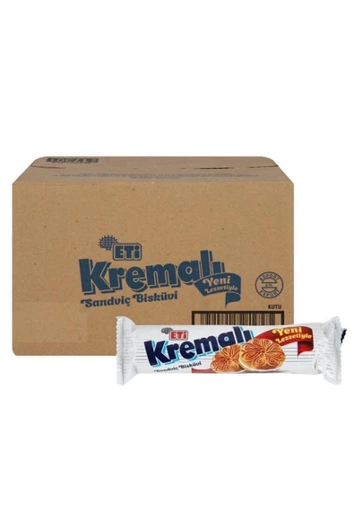 Eti Kremalı Sandviç Bisküvi 77 Gr. X 24 Adet ürün görseli 1