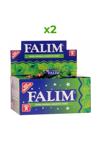 Falım Tekli Nane Aromalı Şekersiz Sakız 10'lü X 2 Kutu ürün görseli 1