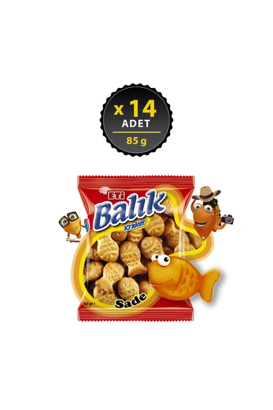 Eti Balık Kraker 85 g x 14 Adet ürün görseli 1