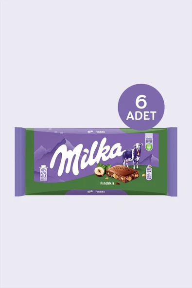 Milka Fındıklı Çikolata 80gr - 5 adet ürün görseli 1