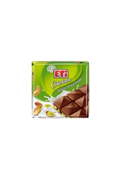 Eti Antep Fıstıklı Kare Çikolata 60 gr 3 Adet ürün görseli 1