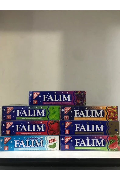 Falım 7 Çeşitten Oluşan 5li 20 Adetli Sakız ürün görseli 1