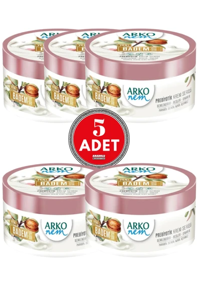 ARKO Nem Prebiyotik Badem Sütü Krem 250 ml 5 Adet ürün görseli 1