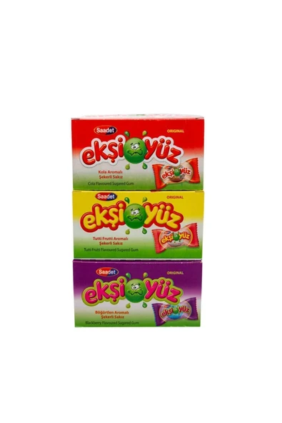 SAADET Efsane Ekşiyüz Sakız 3 Kutu ürün görseli 1