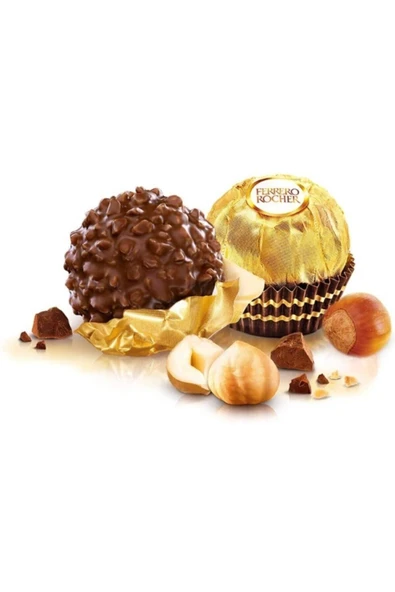 Ferrero Rocher 16'lı, 200 Gr ( Fındıklı Çokolat) - Resim 5