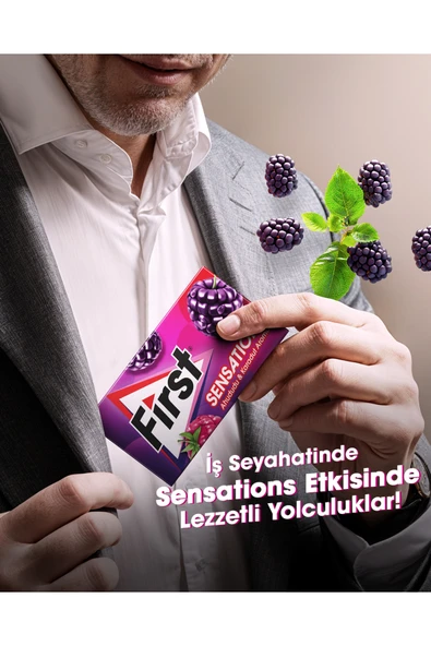 First Sensations Karadut Aromalı 27gr - 12 Adet - Resim 4