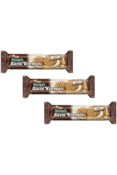 Eti Burçak Sütlü Kremalı Yulaflı Bisküvi 10 Gr. X 3 Adet ürün görseli 1