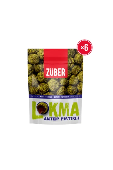 Züber Lokma Antep Fıstıklı Meyve Topu 96g x 6 Adet ürün görseli 1